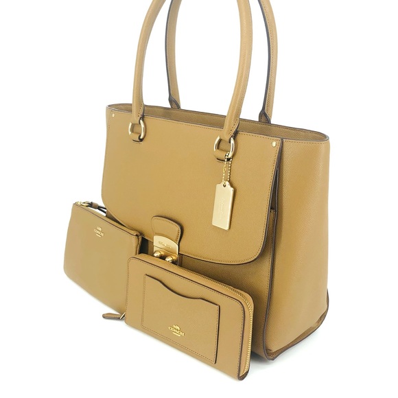 3PCS Coach Avary Tote Wallet Wristlet Set - Picture 2 of 8